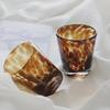 Lazzy House Außenhandel Retro Altmodisch Schildpatt-Leopardenmuster Handgefertigt Glas Wasserglas Weinglas Whiskygläser