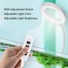 USB Plug Fish Tank Lamp 8W Fish Light Clamp with Switch Clip on Aquarium Light  For Plant Growth