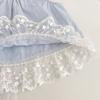 Girls Summer Lace Trim Sleeveless Top And Wide Leg Pants Set Casual Chic Two Piece Outfit For Kids