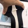 Soft, Elastic Knitted Tape with Widened Stripe for Clothing Accents and Decoration