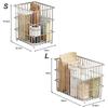 New Stainless Steel Kitchen Drain Basket Large Capacity Space-saving Wire Snack Organizer Square Household Multi-Functional Rack