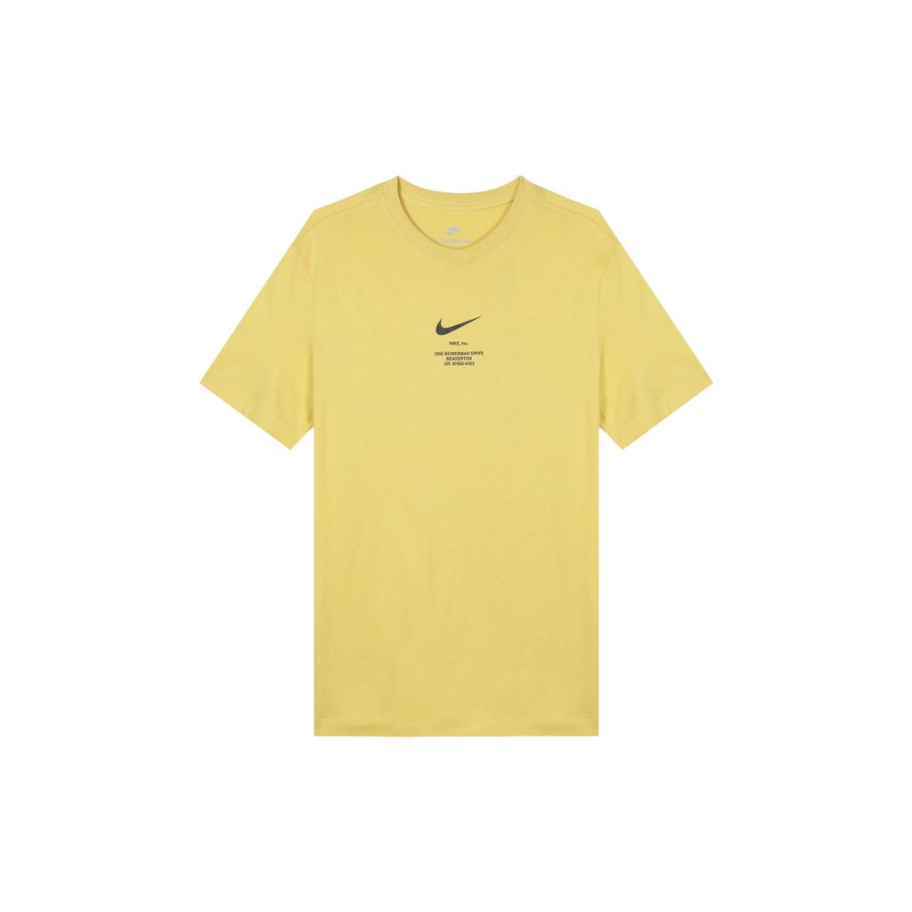 Nike Sportswear Alphabet Logo Crew Neck Short Sleeve T-Shirt Men Tops Yellow DZ2882-700