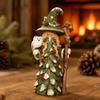 Santa Snowman Decoration Witch Tabletop Ornament Christmas Resin Figurine  Fireplace Desktop