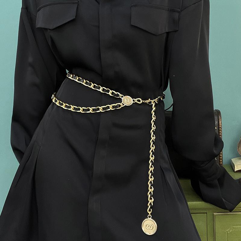 Chic Double Layer Chain Waist Chain For Women Fashionable Accessory For All Outfits