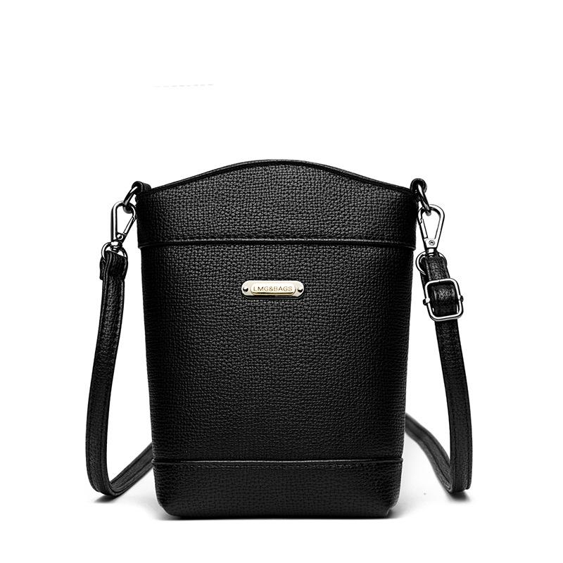 Mobile Phone Bag Female Messenger Mini Bag Solid Color Vertical Mobile Phone Bag 2025 New Foreign Style Lightweight Mobile Phone Small Satchel