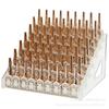 Acrylic Nail Polish Display Stand - Transparent, No-Assembly Cosmetic Storage Rack for Salons