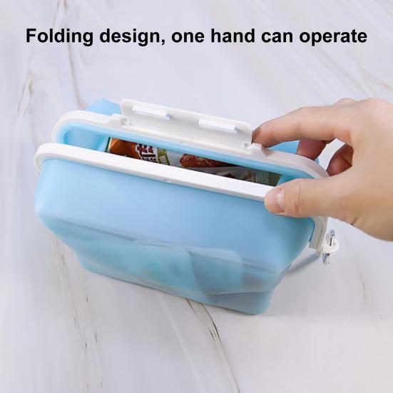 1500 ml Frischhaltebox für Lebensmittel, stabiles, nahtloses Silikon, leicht zu reinigender Aufbewahrungsbeutel für Lebensmittel, Haushaltsbedarf