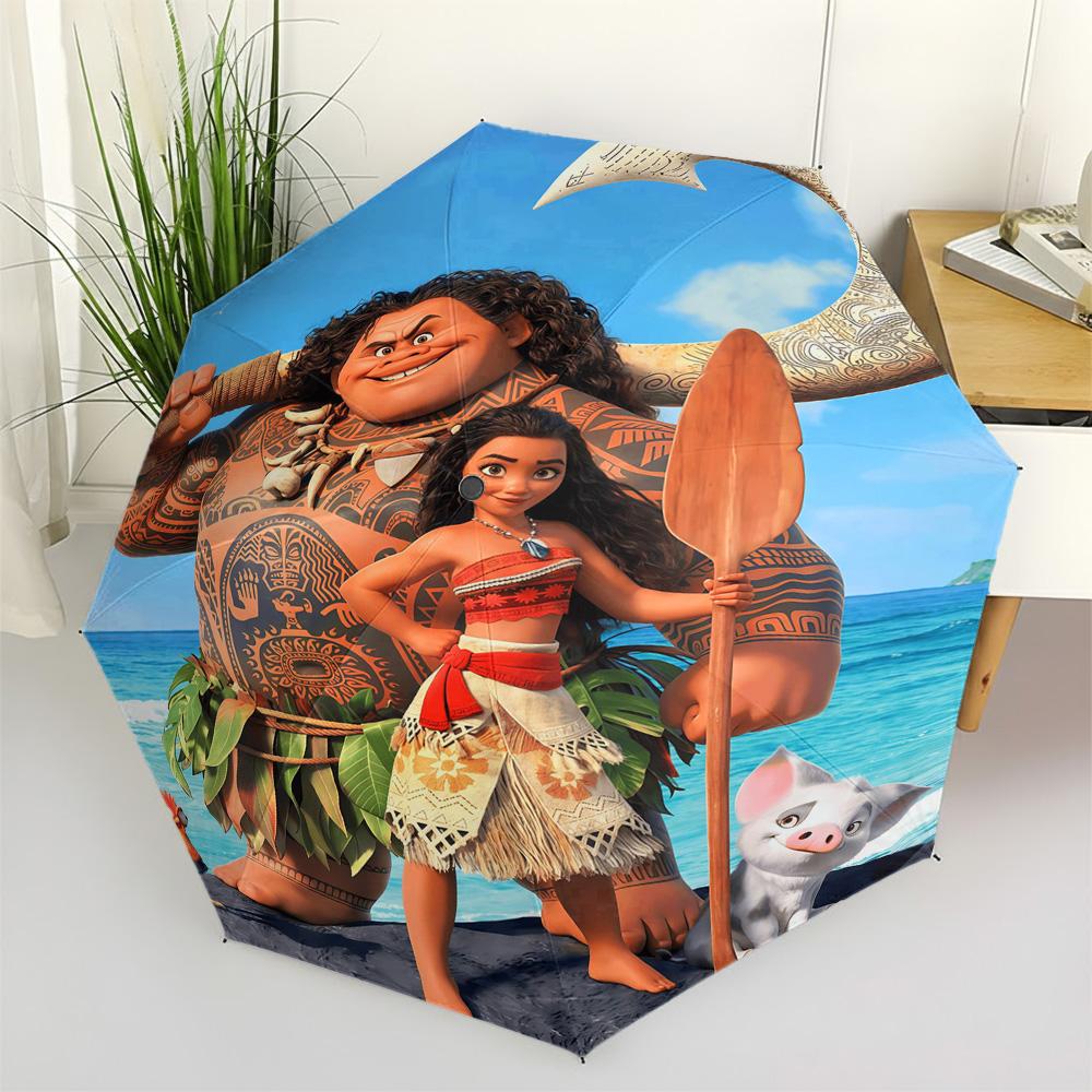 

Disney Peter Pan NEVER GROW UP Big Ben Silhouette Print Automatic Folding Umbrella, Windproof Waterproof Travel Umbrella for K (as the picture,Iron&8K)