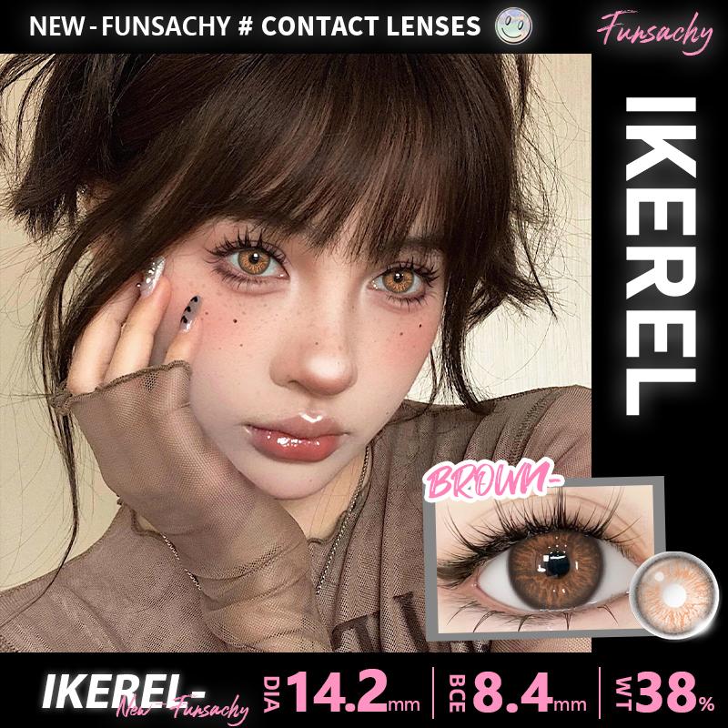 FUNSACHY 1 para gorąco sprzedających się soczewek kontaktowych kolorowych brązowych soczewek do oczu szarych pięknych źrenic niebieski kolor makijaż oczu kosmetyczne roczne