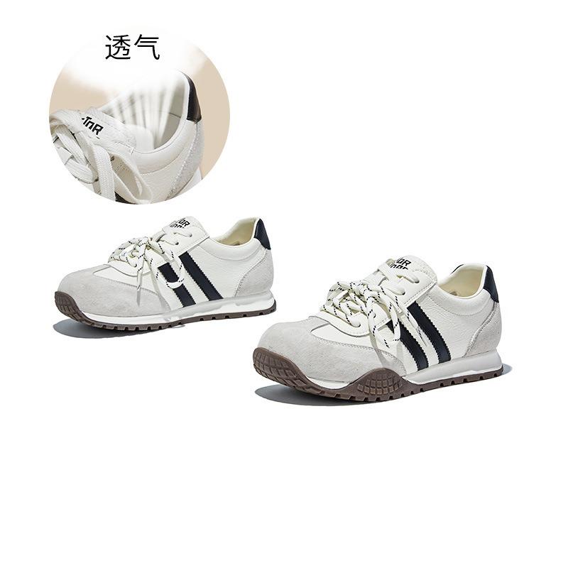 Toe Cap Leather Autumn New Shoes Women's Shoes Versatile Casual Sports Shoes Women's