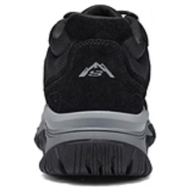 Skechers Outdoor Mens Casual Retro Durable Low-Top Hiking Shoes Men Hiking Shoes Black 237334C-BKGY