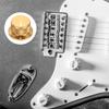 Uxcell 4pcs Aluminum Knobs Inch Volume Tone Control Top Hat Knobs for Guitar Mixer Amplifier Gold 1/4