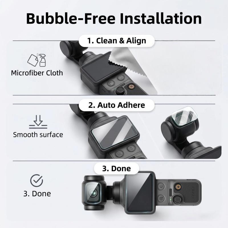 Tempered Glass Flim for DJI OSMO Pocket 1 Screen Protector Anti-Scratch Lens Protective Cover for DJI Pocket 1 1 Accessories