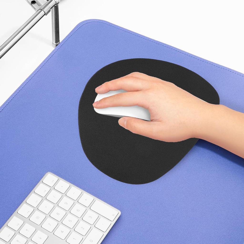 PU Leather Mouse Pad with Anti Slip Rubber Base Washable Water Proof Laptop Computer Mouse Mat