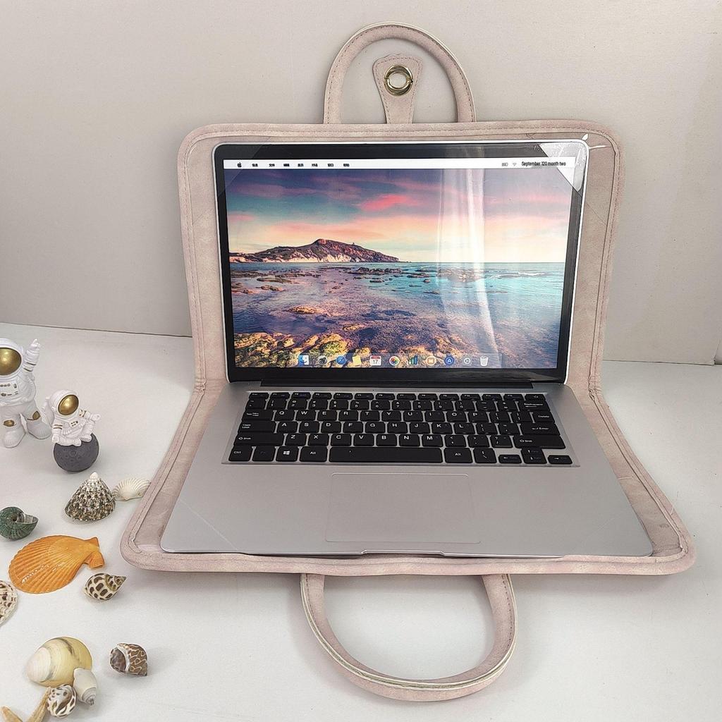 Pink Laptop Protective Case Handbag for Daily Commute