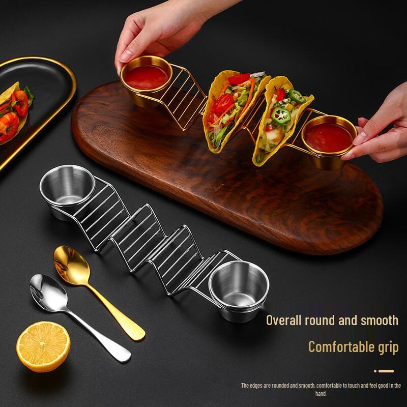 Rose Gold Stainless Steel Taco Holder Set