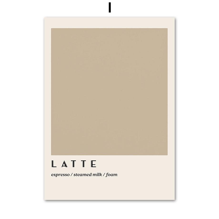 Abstract Coffee Line Definition Coffea Arabica Wall Art Canvas Painting Posters And Prints Wall Pictures Cafe Bar Kitchen Decor