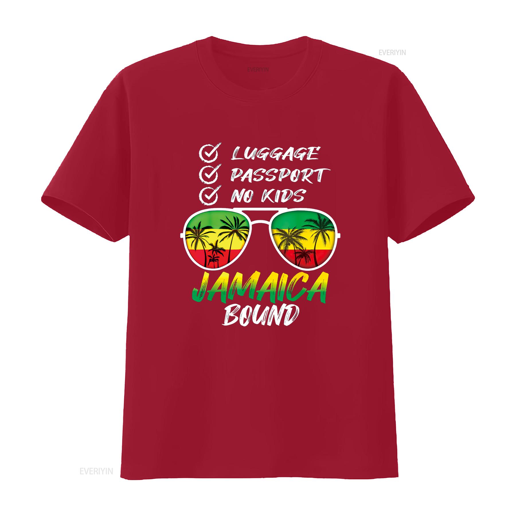 Ямайка Путешествие Отпуск Поездка Наряд Для Поездки На Ямайку Футболка винтажная Стиранная Дышащая Унисекс Удобная Слегка дизайнерская одежда S
