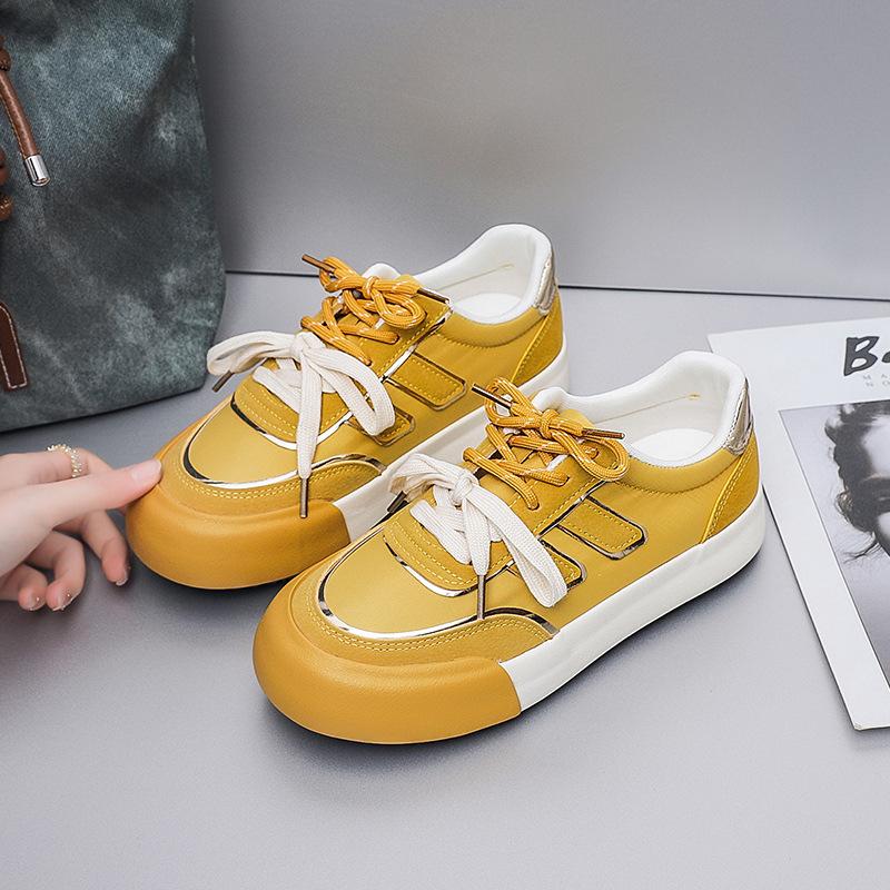 

6 new spring single shoes women s shoes running heightened soft sole not tired feet breathable versatile white shoes 37