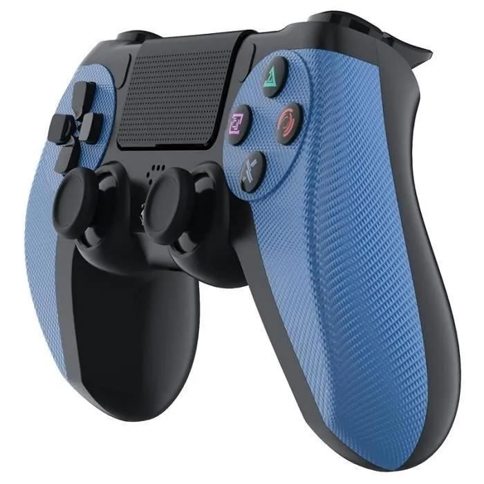 Manette de jeu - WAKE - PS4 - Sans Fil - Bluetooth - Couleur Bleu