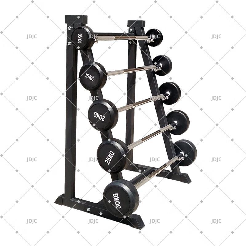 JDJC Integrated Rubber-Coated Barbell Set
