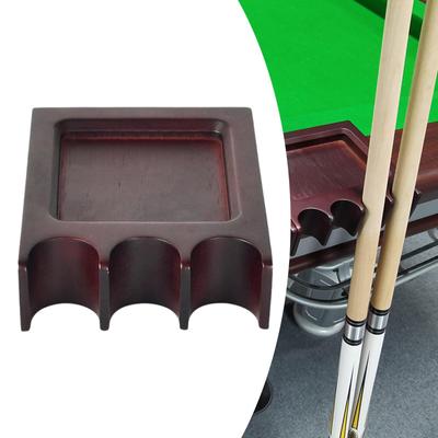 3 Slots Snooker Cue Holder Practical Portable Non-slip Weighted Pool Accessories for
