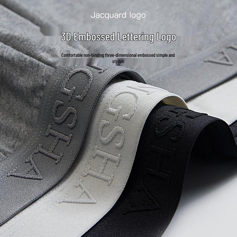 Langsha Men's Mid-Waist Boxer Briefs