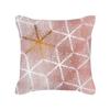 Ins Nordic Style Rose Gold Pink Geometric Square Pillow Cushion Cover
