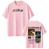 T-shirt Imprimé Tournée Nouvel Album du rappeur Aleman Unisexe Style HipHop Lâche Mode Manches Courtes T-shirts Décontractés