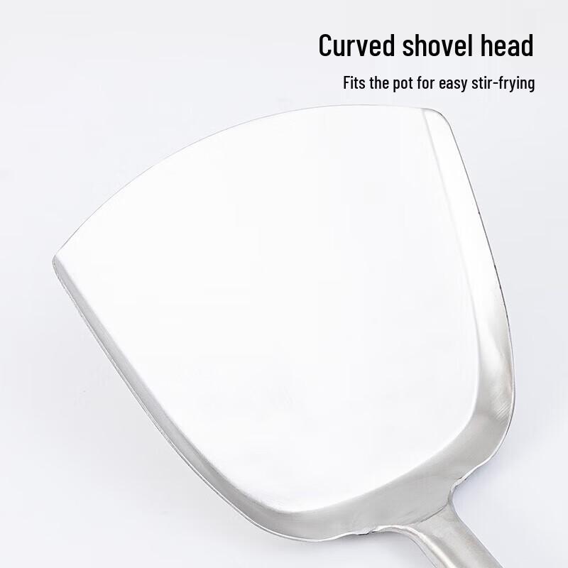 Shanzhongshan Commercial Grade Stainless Steel Wok Spatula