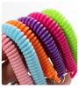 1Pc High Elastic Plastic Anti-lost Phone Cable Spring Rope Key Chain Bag Mobile Phone Lanyard Keychain Color Spring Rope