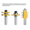 Professional Router Bit Set 1/2 1/4 Shank High Impact Strength Carbide Alloy Tenon Material Milling Tool for Woodworking