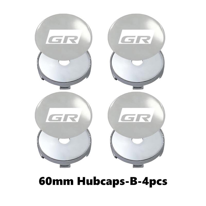 4Pcs 56mm/60mm Car Wheel Center Hub Cap Rim Cover For Toyota GR Yaris Corolla Prius Aqua Vios Mirai Hilux Auris CHR