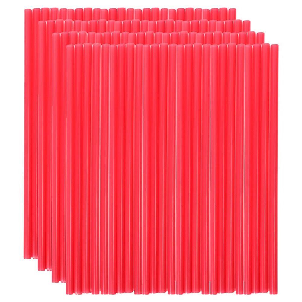100Pcs Party Supplies Bar Accessories Plastic Disposable Straws Multicolor Colorful Summer Drinking Straw Large 19cm