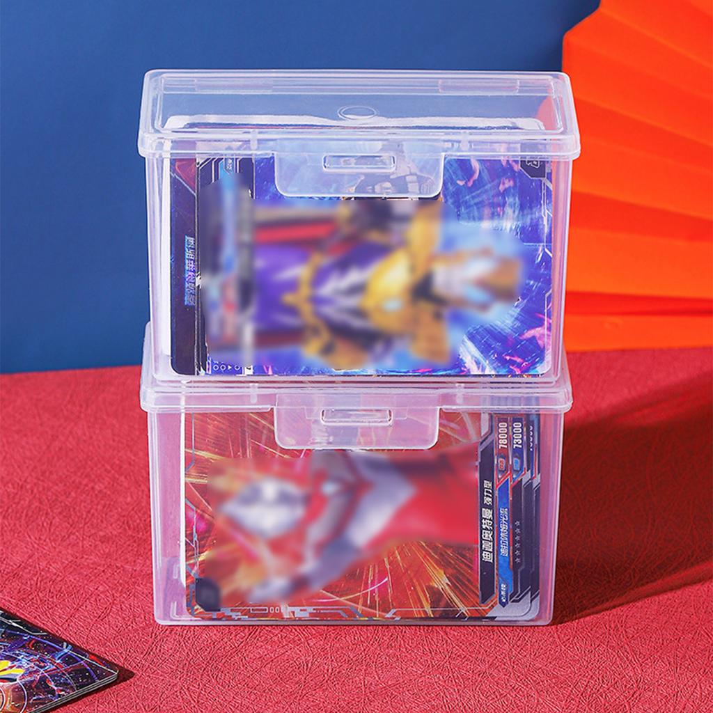 Plastic Clear Storage Box Storage Box Multipurpose For Game Card Rectangular Business Card Credit Card Holder Case Organizer