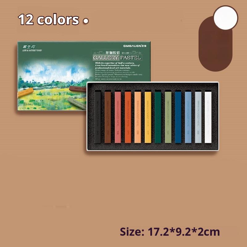 

12/60 Colors Colored Chalk Set for Beginners Art Painting Pastel Stick Color Chalk Crayon Art School Painting Drawing Stationery