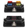 4 Ways Blade Fuse Block Plastic Cover 12V 32V Fuses Box Holder With Led Indicator Light For Auto Car Marine