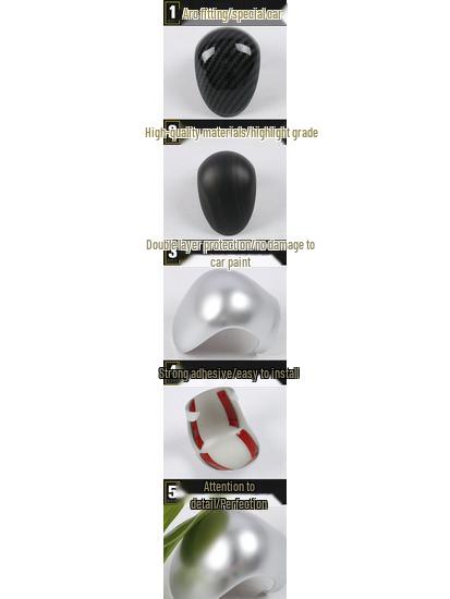 18 Ize Gear Shift Knob & Console Cover: Decorative Frame & Sequins Set for Car Accessories