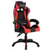 VidaXL Gaming Armchair with LED Office Chair Racing Chair Computer Chair Recliner RGB Red 287997