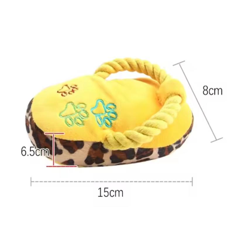 Funny Pet Dog Plush Toys Slippers Bite Chicken Leg Shoe Shape Small And Medium-Sized Dog Outdoor Training Toys