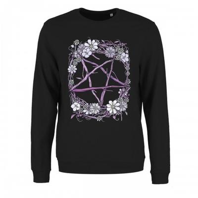 Damen/Damen Pagan Pentagramm Sweatshirt