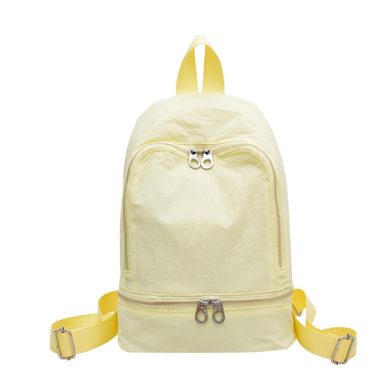Nylon Casual Backpack With Breathable Design For Students And Commuters