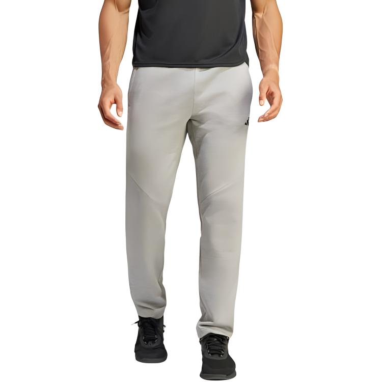 Adidas Game And Go Small Logo Training Comfortable Knitted Sports Pants Men Pants Medium-Gray IM1765