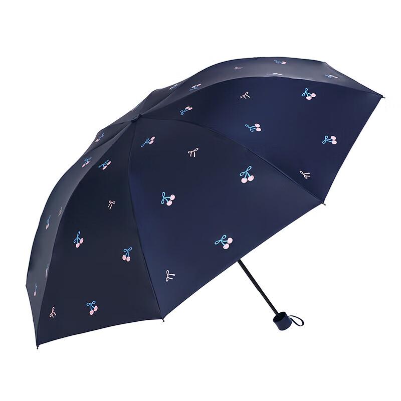 Tiantang Black Coated UV Protection Three-Fold Umbrella