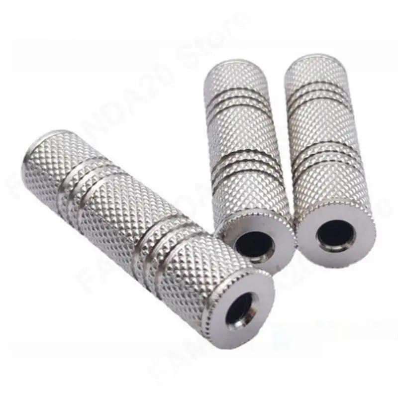 3.5mm to 3.5mm Female Jack Stereo Connector Coupler Adapter Audio Cable Extension gold nickel plating for Car Headphone