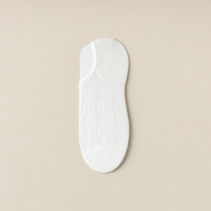 Female Summer Thin Shallow Mouth Breathable Mesh Invisible Non Slip Do Not Fall with Antibacterial Socks