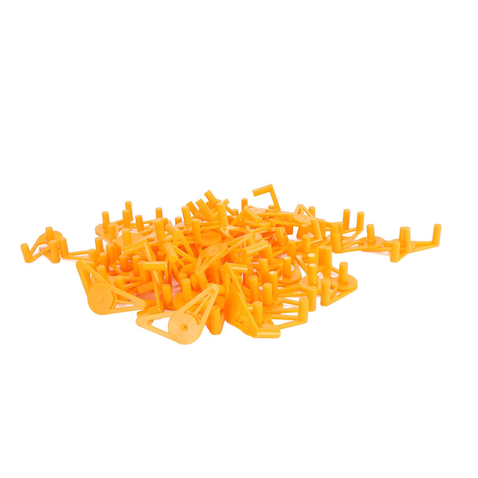 

50pcs Low Stress Training Clips 360 Degree Adjustable Reusable Plastic Plant Stem Bender Clips for Gardening Orange оранжевый