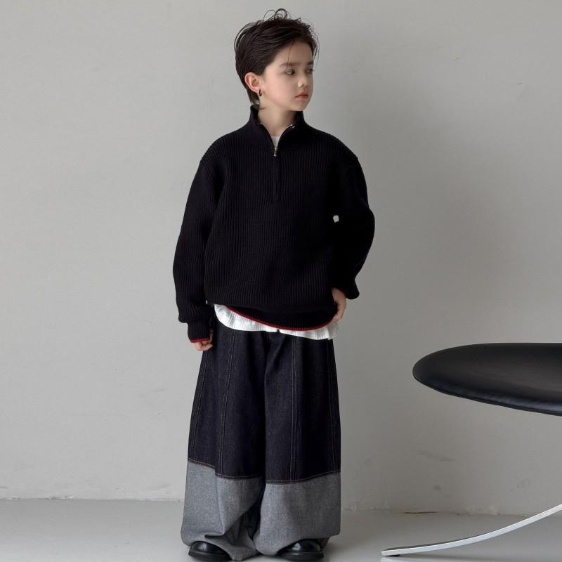 Boys Denim Pants Kids Casual Trousers Fall Fashion Jeans Toddler Long