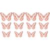 Ornament Home Decoration Gold Silver Rose Gold 3D Hollow Butterfly Wall Stickers Mariposas Decals