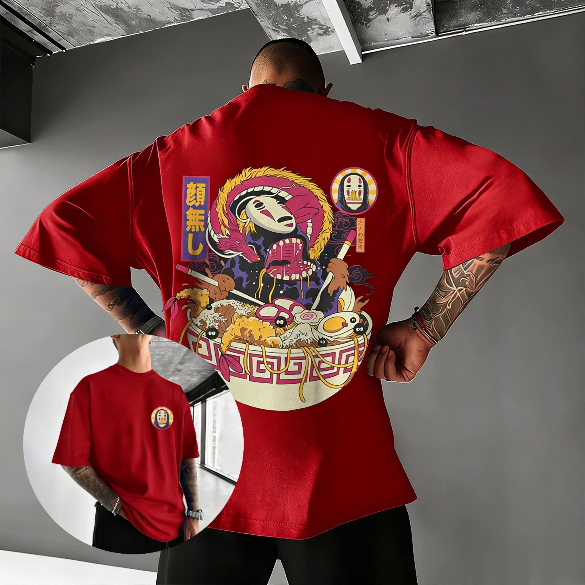 No Face Anime T Shirt Men Women Japanese Cartoon Graphic Tee 2026 Summer Casual Cotton Top Streetwear Kawaii Cosplay Y2k Clothes S